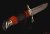 Финка НКВД, клинок 95х18, рукоять карельская береза (чёрная/янтарная). 